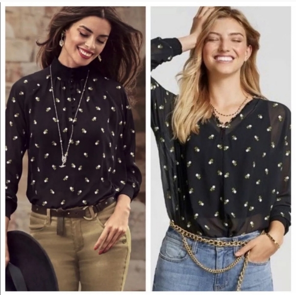 CAbi Tops - Cabi embroidered floral blouse